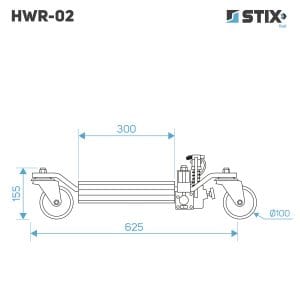 Set 4 buc dispozitiv hidraulic pentru mutat masini avariate, 680kg, Stix