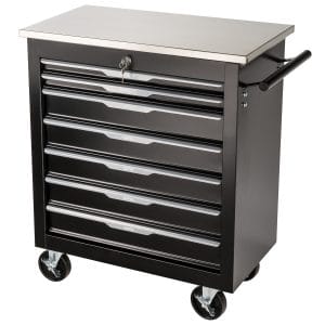 Dulap de scule cu 7 sertare, blat inox