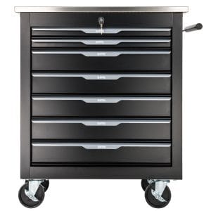 Dulap de scule cu 7 sertare, blat inox