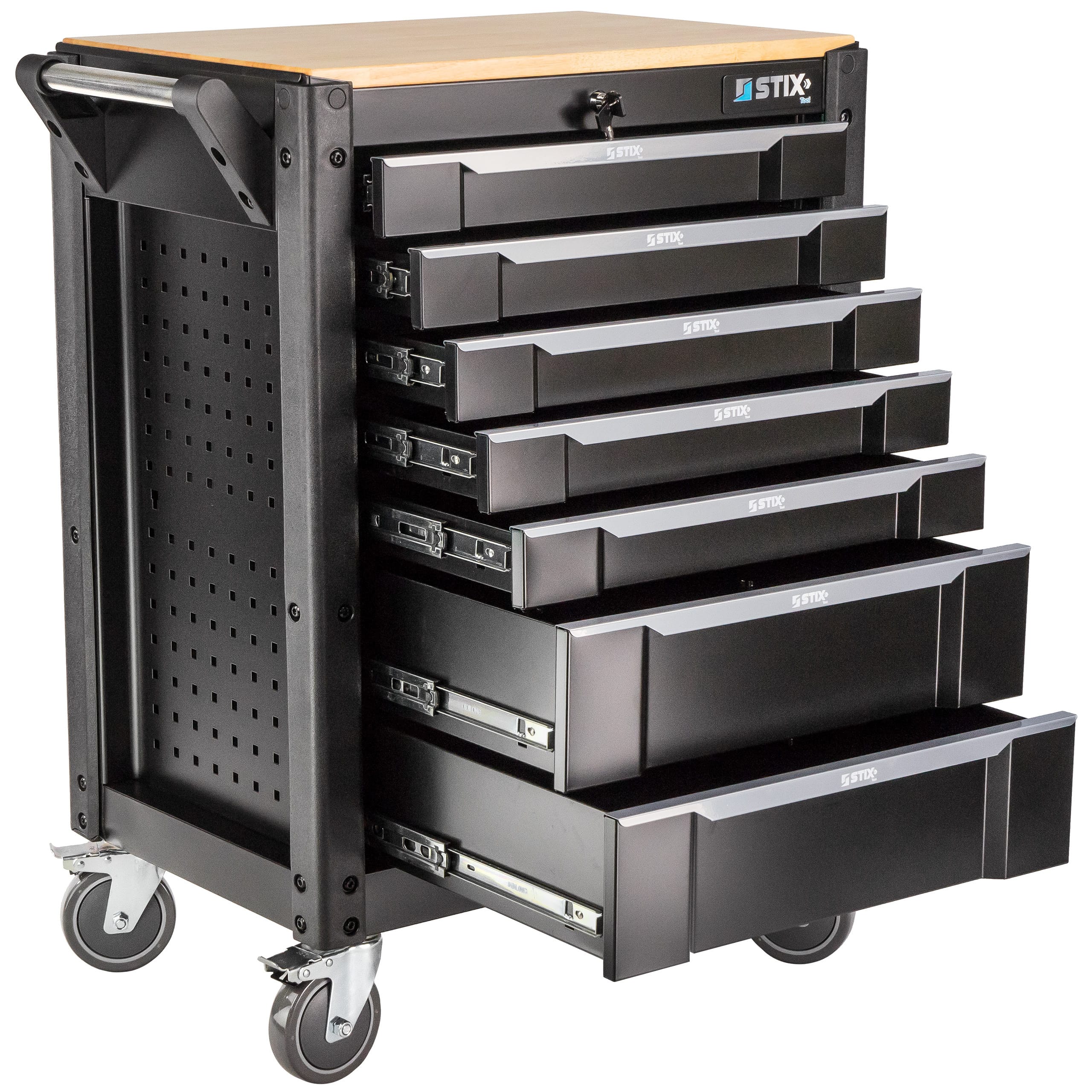 eng_pl_Workshop-Cabinet-Tool-Trolley-with-7-Drawers-UltimatePro-C7-Stix-75226_1 Dulap de scule profesional cu 7 sertare, blat din lemn