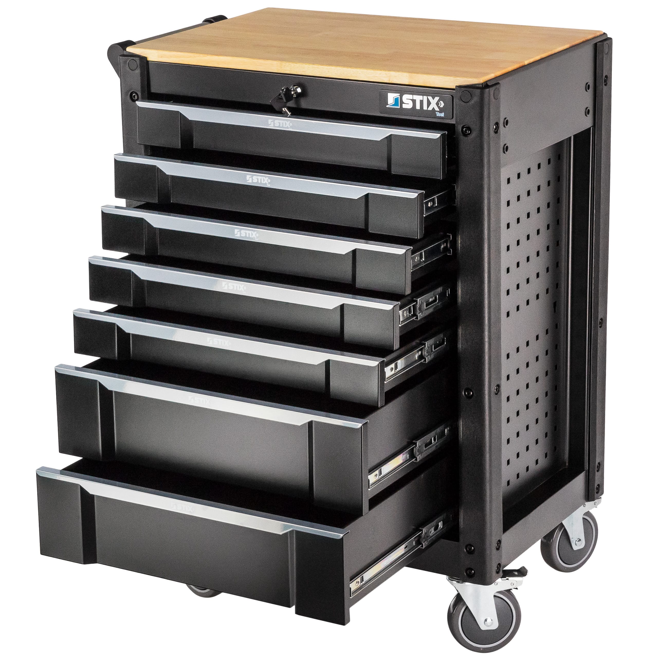 eng_pl_Workshop-Cabinet-Tool-Trolley-with-7-Drawers-UltimatePro-C7-Stix-75226_2 Dulap de scule profesional cu 7 sertare, blat din lemn