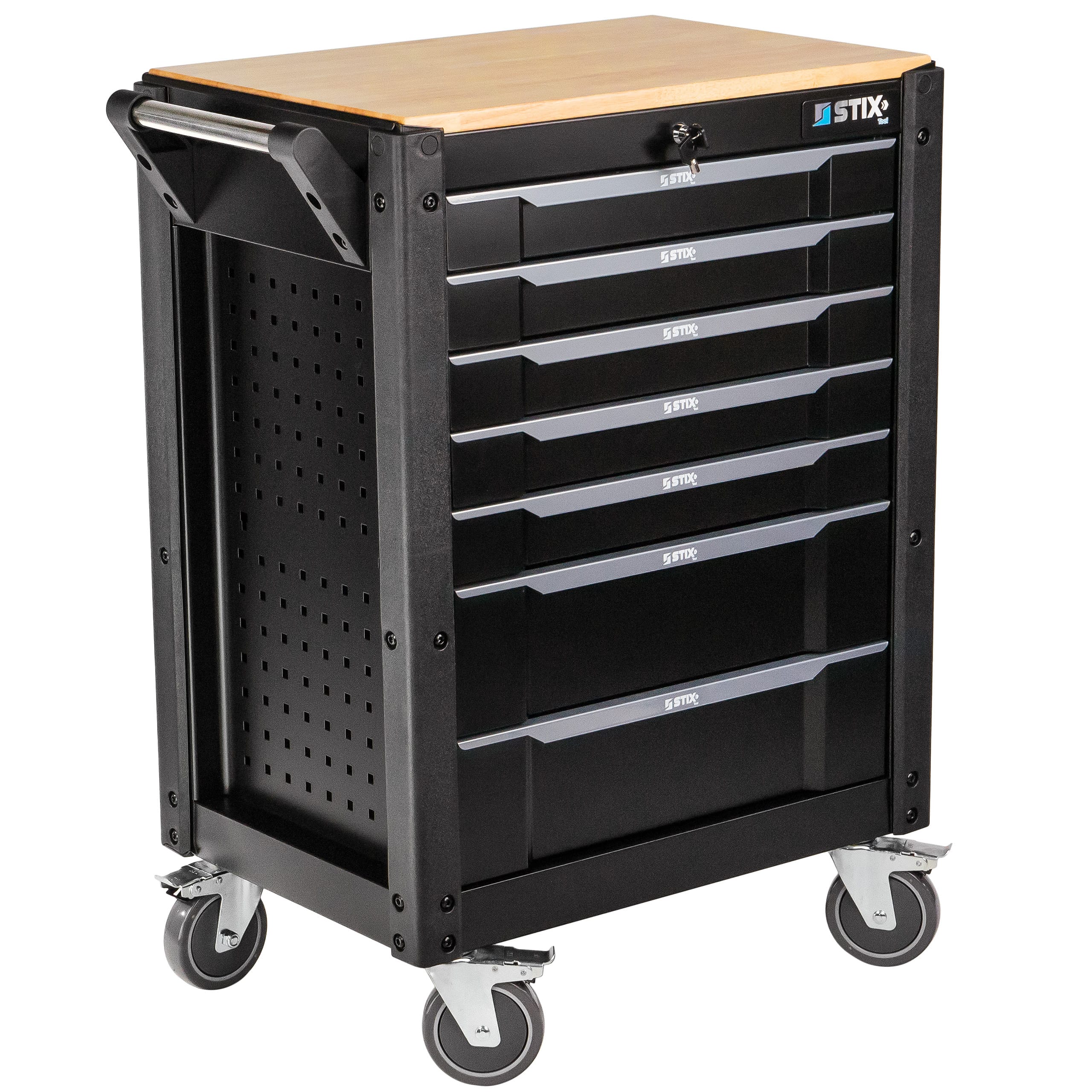 eng_pl_Workshop-Cabinet-Tool-Trolley-with-7-Drawers-UltimatePro-C7-Stix-75226_3 Dulap de scule profesional cu 7 sertare, blat din lemn