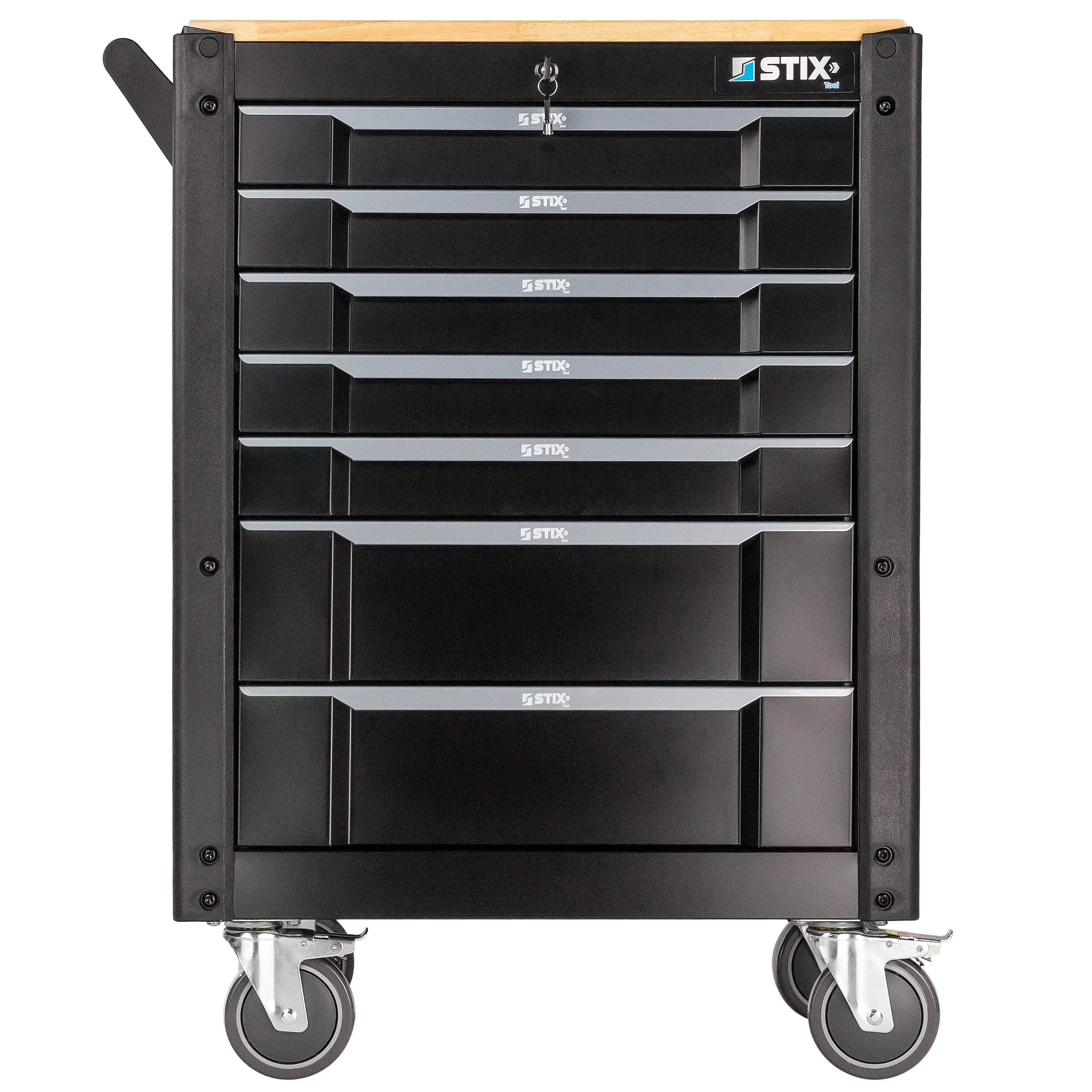 eng_pl_Workshop-Cabinet-Tool-Trolley-with-7-Drawers-UltimatePro-C7-Stix-75226_4 Dulap de scule profesional cu 7 sertare, blat din lemn