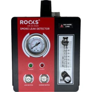 Generator de fum pentru detectat pierderi la motor cu accesorii 12V, Rooks