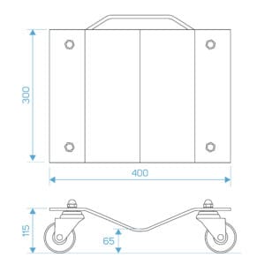 Set 2 Carucioare pentru transport automobile STIX WM-03