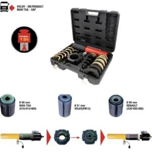 Presa hidraulica pentru bucsi arc camioane, Nectools
