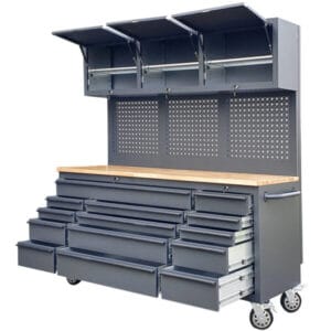 Banc de lucru pe roti, 14 sertare, profesional