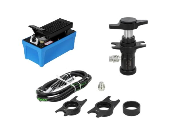 Presa hidraulica extras pivoti, rotule 4,5 tone + Pompa Hidropneumatica 700bar