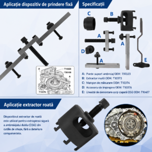 Trusa montare si demontare ambreiaj DSG 6 si 7 trepte VAG VW Audi Skoda
