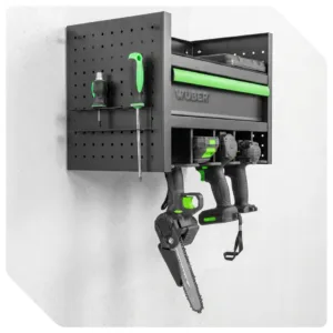 Dulap organizator de perete pentru scule electrice si pneumatice Wuber
