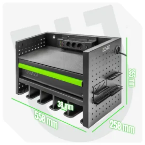 Dulap organizator de perete pentru scule electrice si pneumatice Wuber