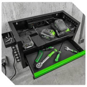 Dulap organizator de perete pentru scule electrice si pneumatice Wuber