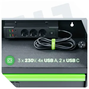 Dulap organizator de perete pentru scule electrice si pneumatice Wuber